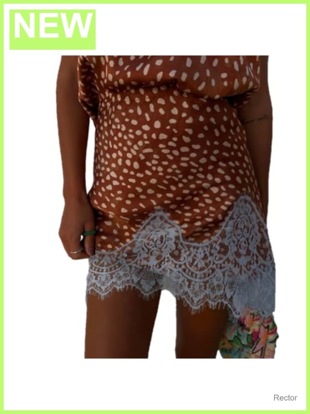Satin Lace Trim Mini Skirt High Waist A-Line Polka Dot Y2K Going Out